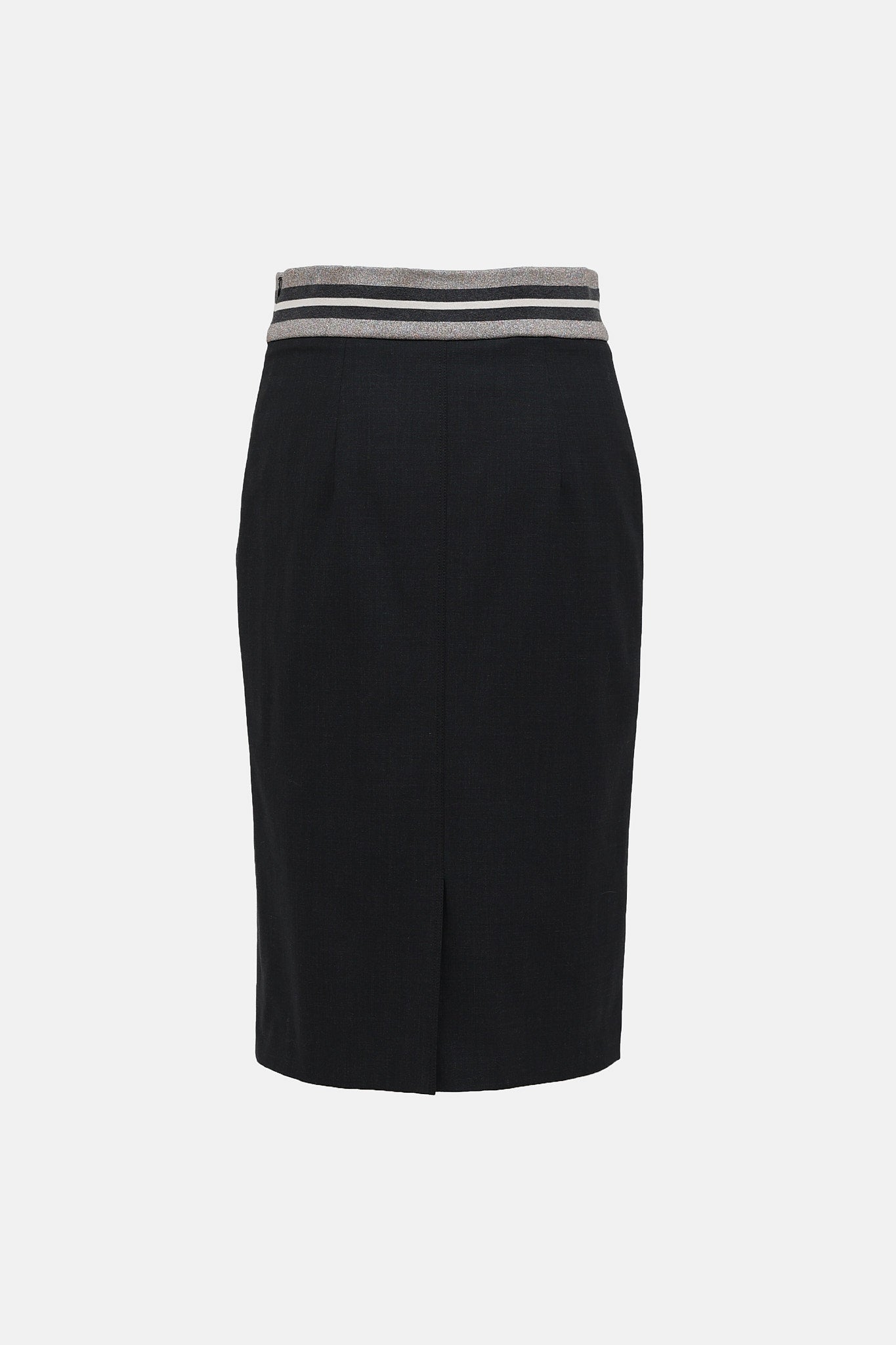 Brunello Cucinelli Wool Striped Skirt