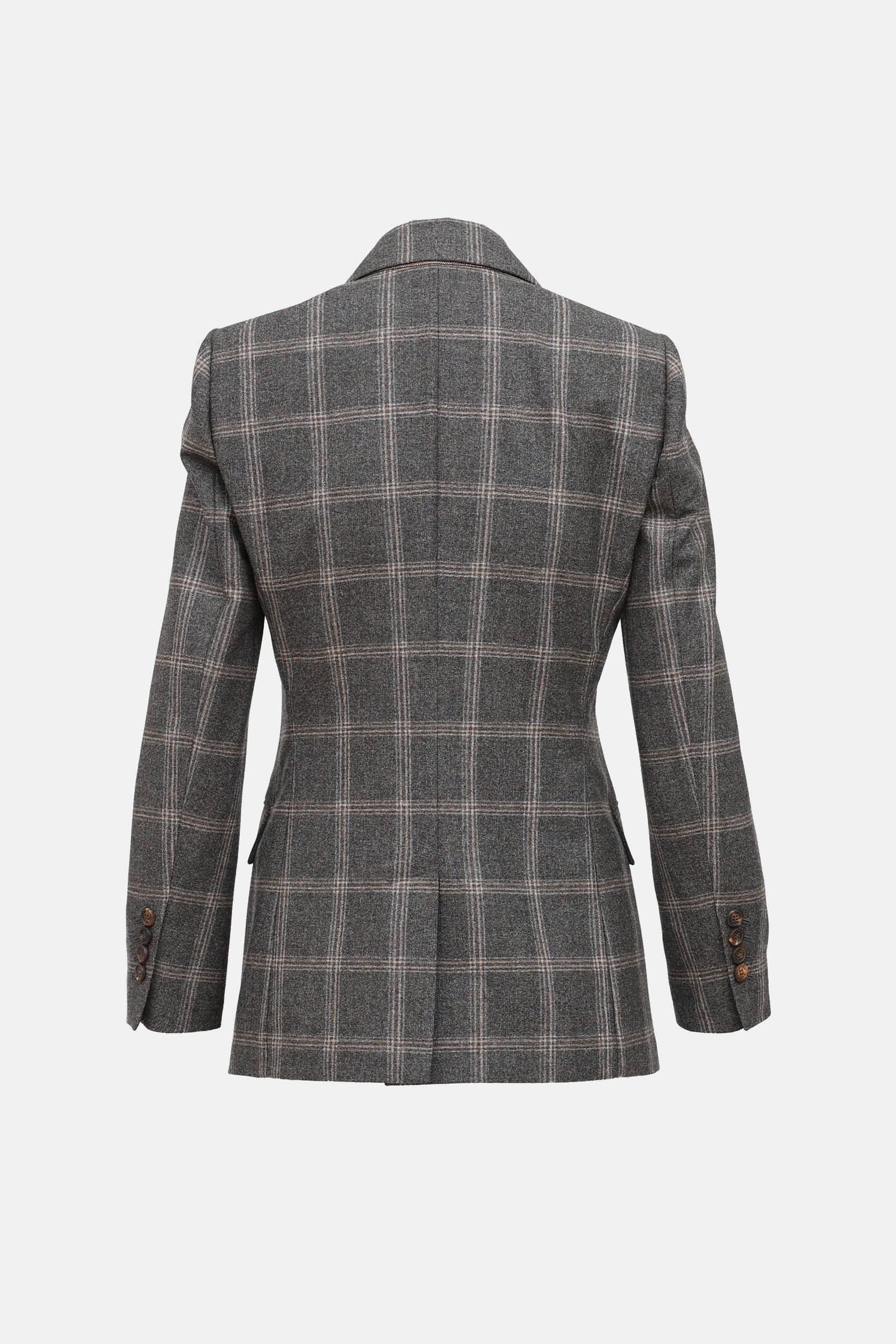 Brunello Cucinelli Wool Check Blazer