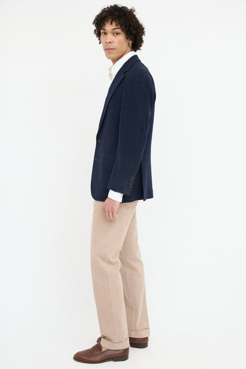 Brunello Cucinelli Wool Plaid Blazer
