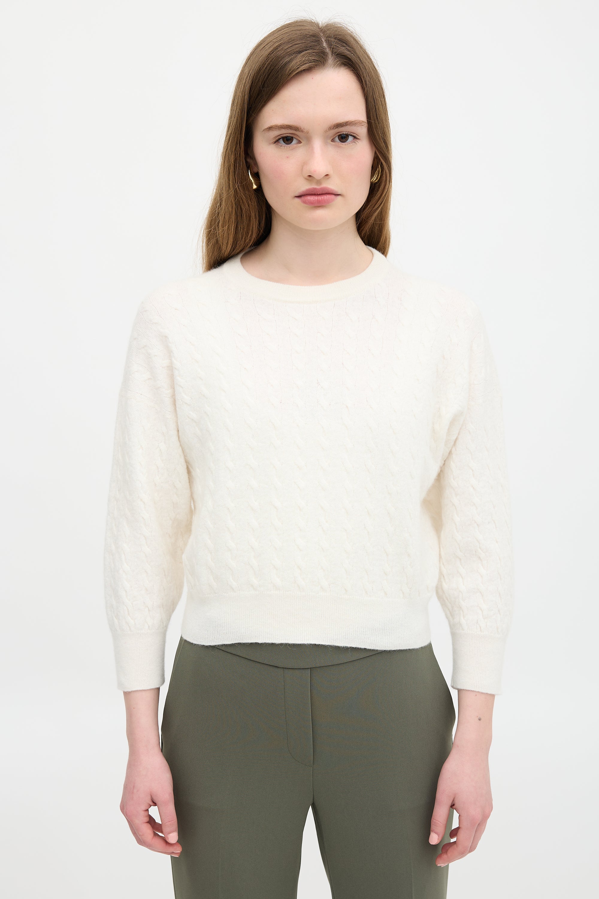 Brunello Cucinelli Cable Knit Monili Sweater