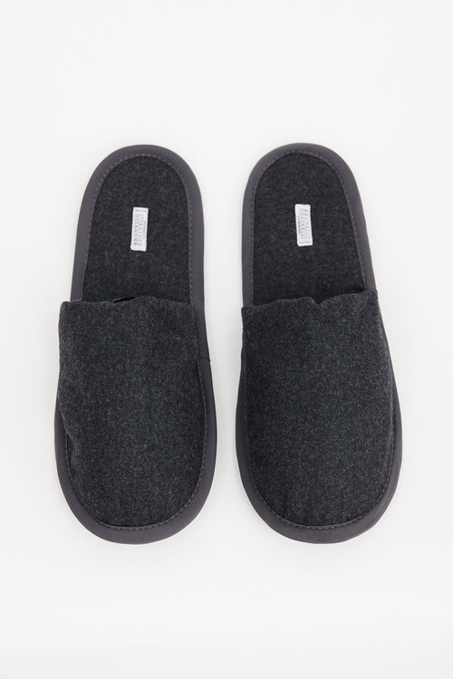Brunello Cucinelli Cashmere Blanket & Slipper Set