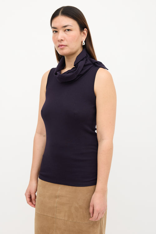 Brunello Cucinelli Cowl Neck Tank Top