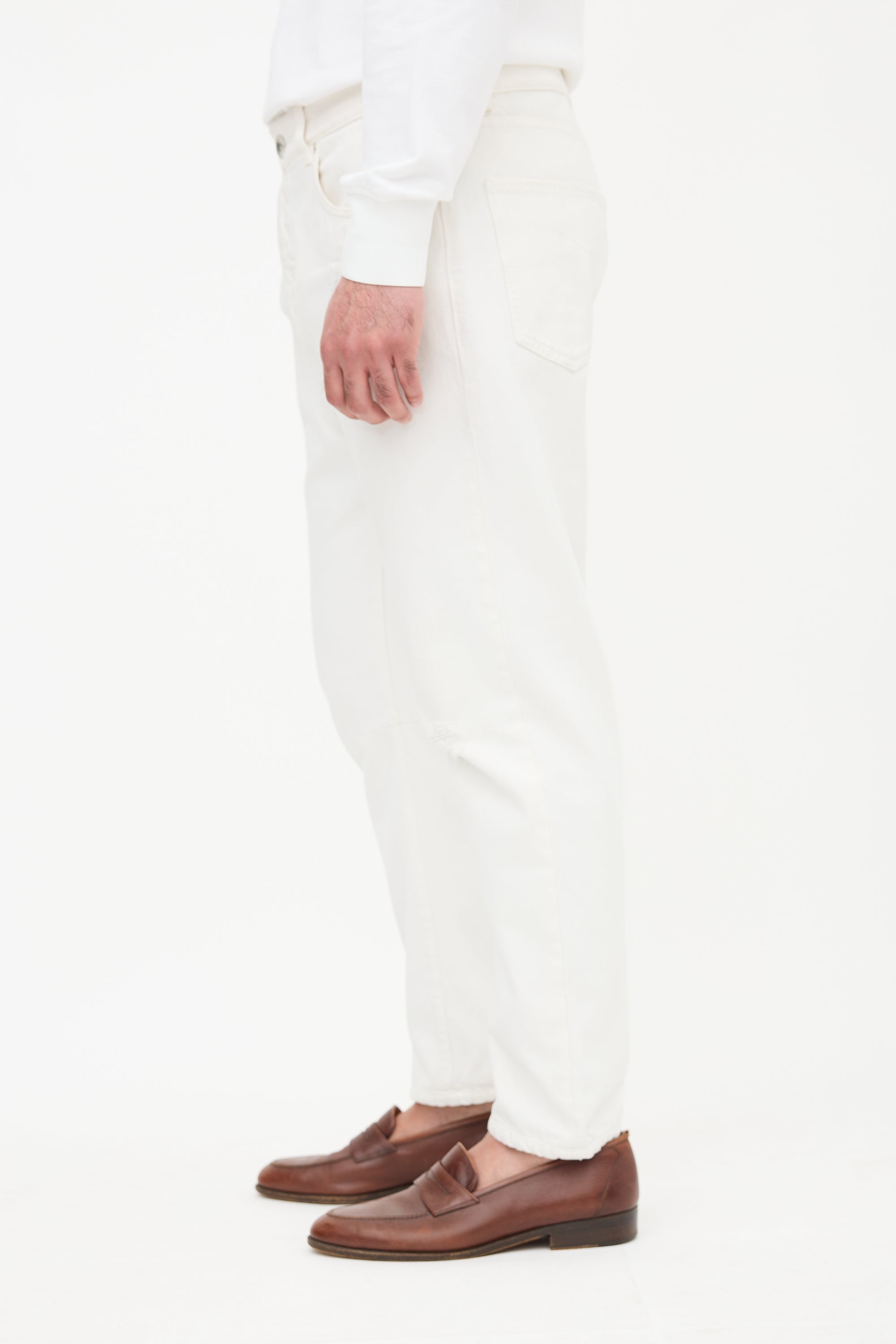 Brunello Distressed Leisure Fit Jeans
