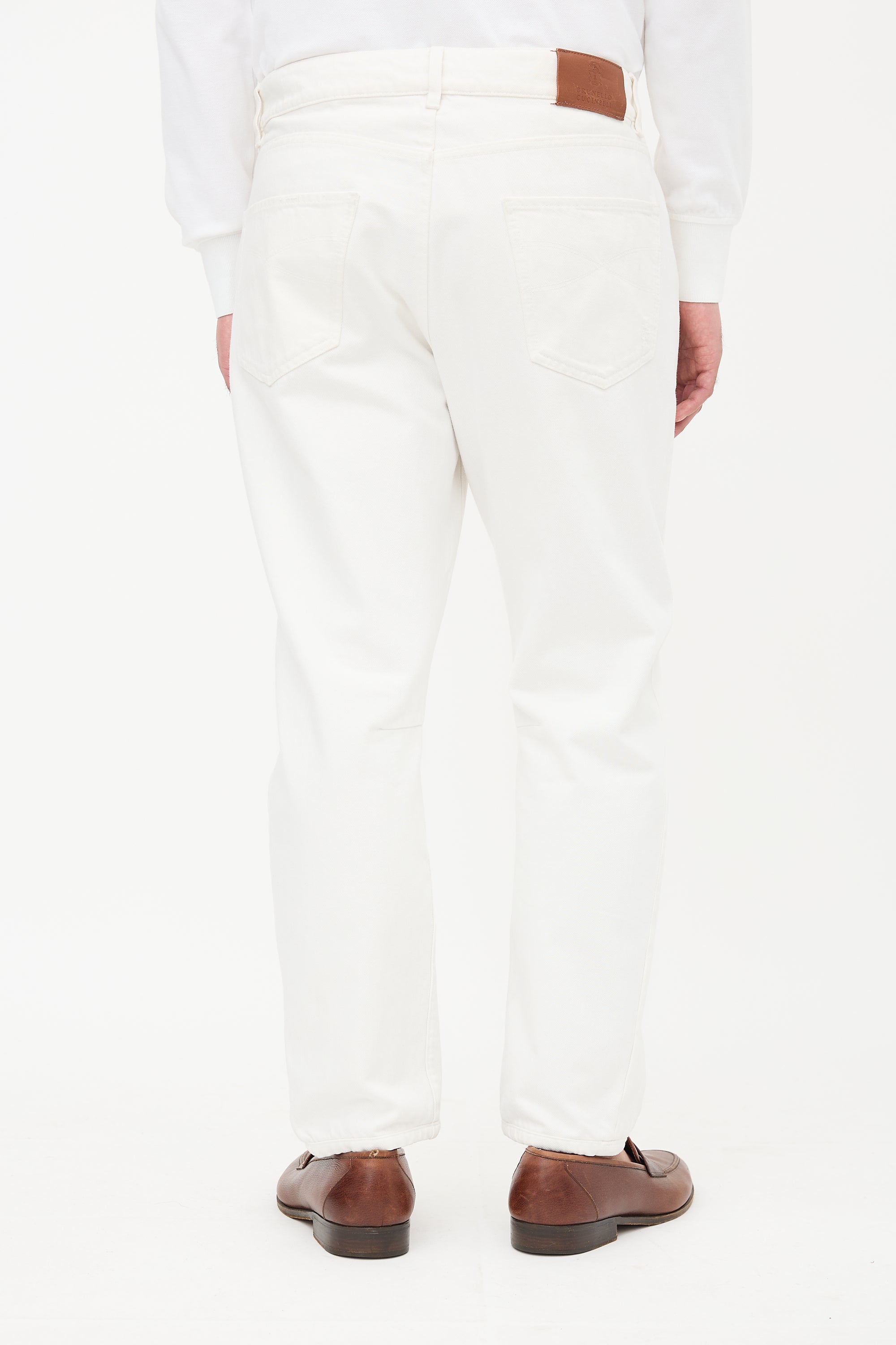 Brunello Distressed Leisure Fit Jeans