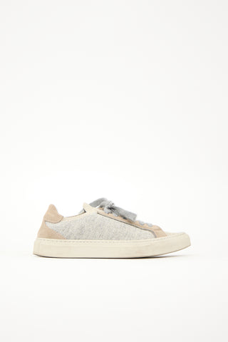 Brunello Cucinelli Glitter Knit Sneaker
