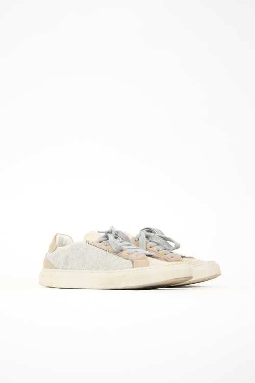 Brunello Cucinelli Glitter Knit Sneaker