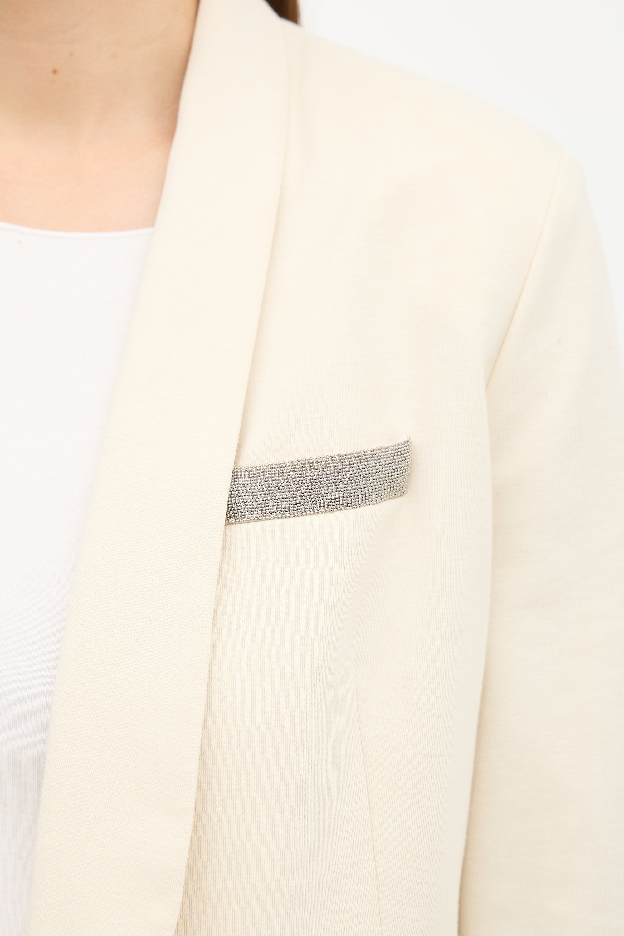 Brunello Cucinelli Jersey Monili Blazer