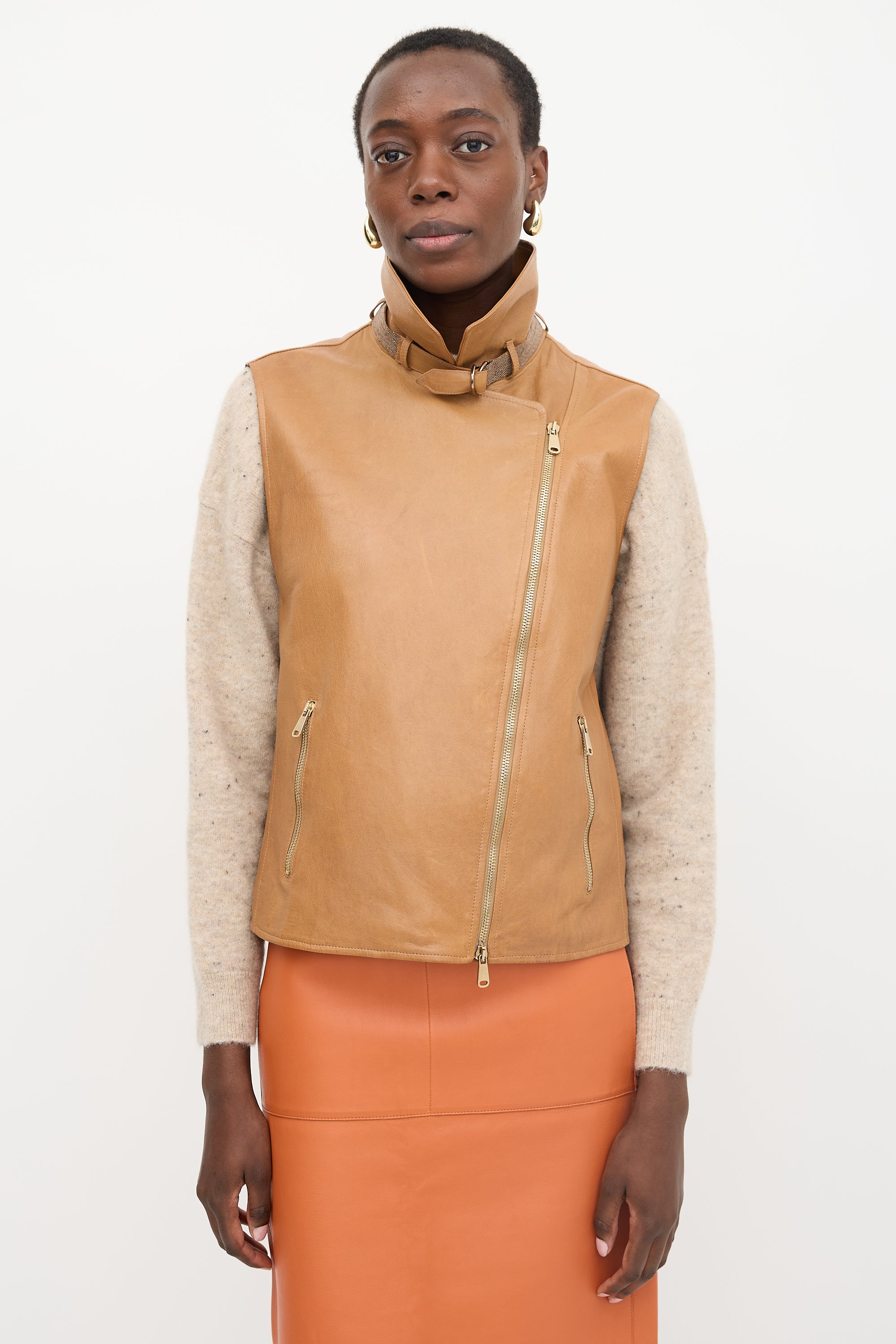 Brunello Cucinelli Leather Vest