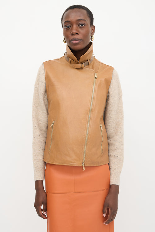 Brunello Cucinelli Leather Vest