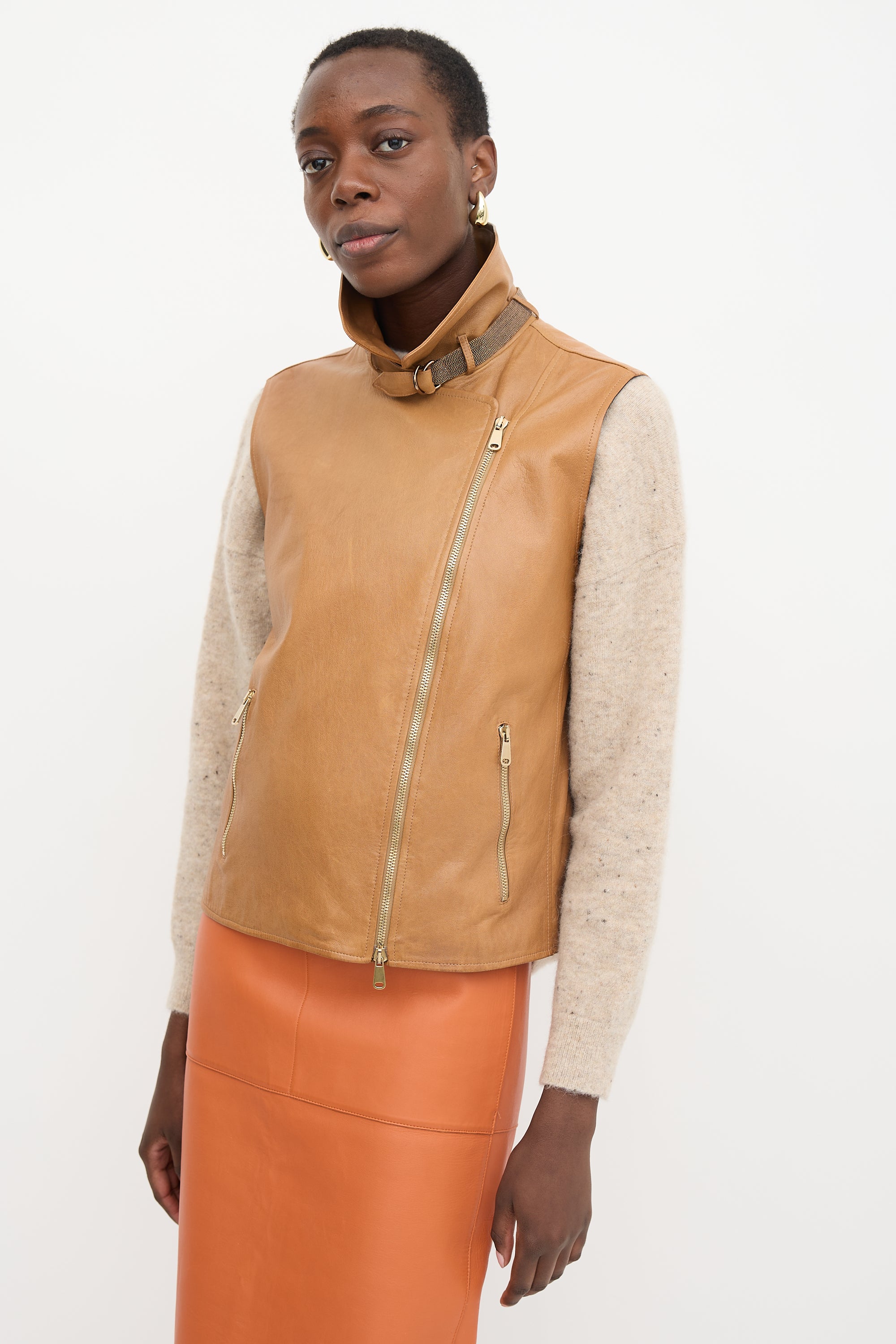 Brunello Cucinelli Leather Vest