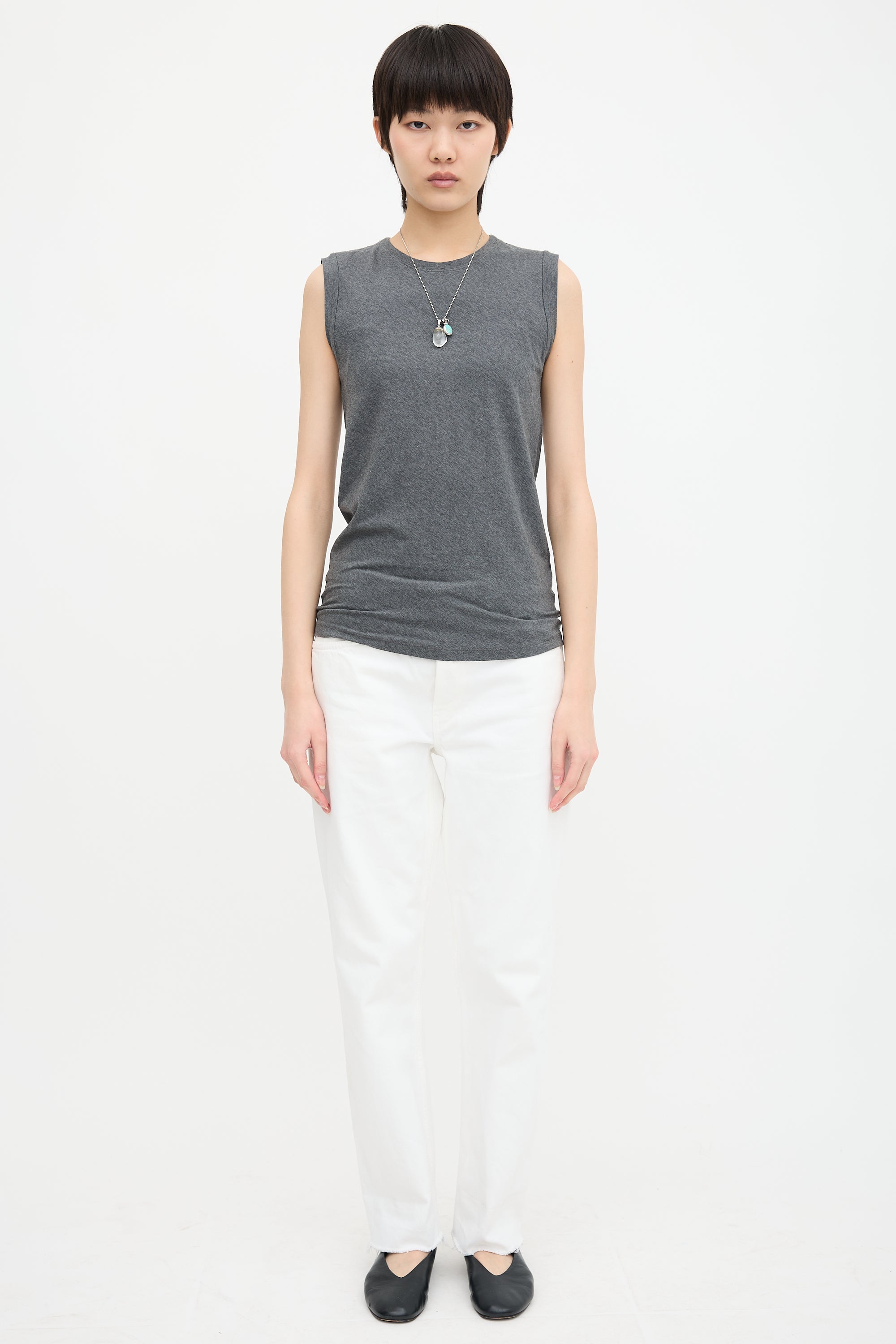 Brunello Cucinelli Monili Trimmed Tank Top