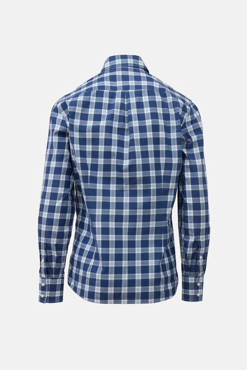 Brunello Cucinelli Plaid Slim Fit Shirt