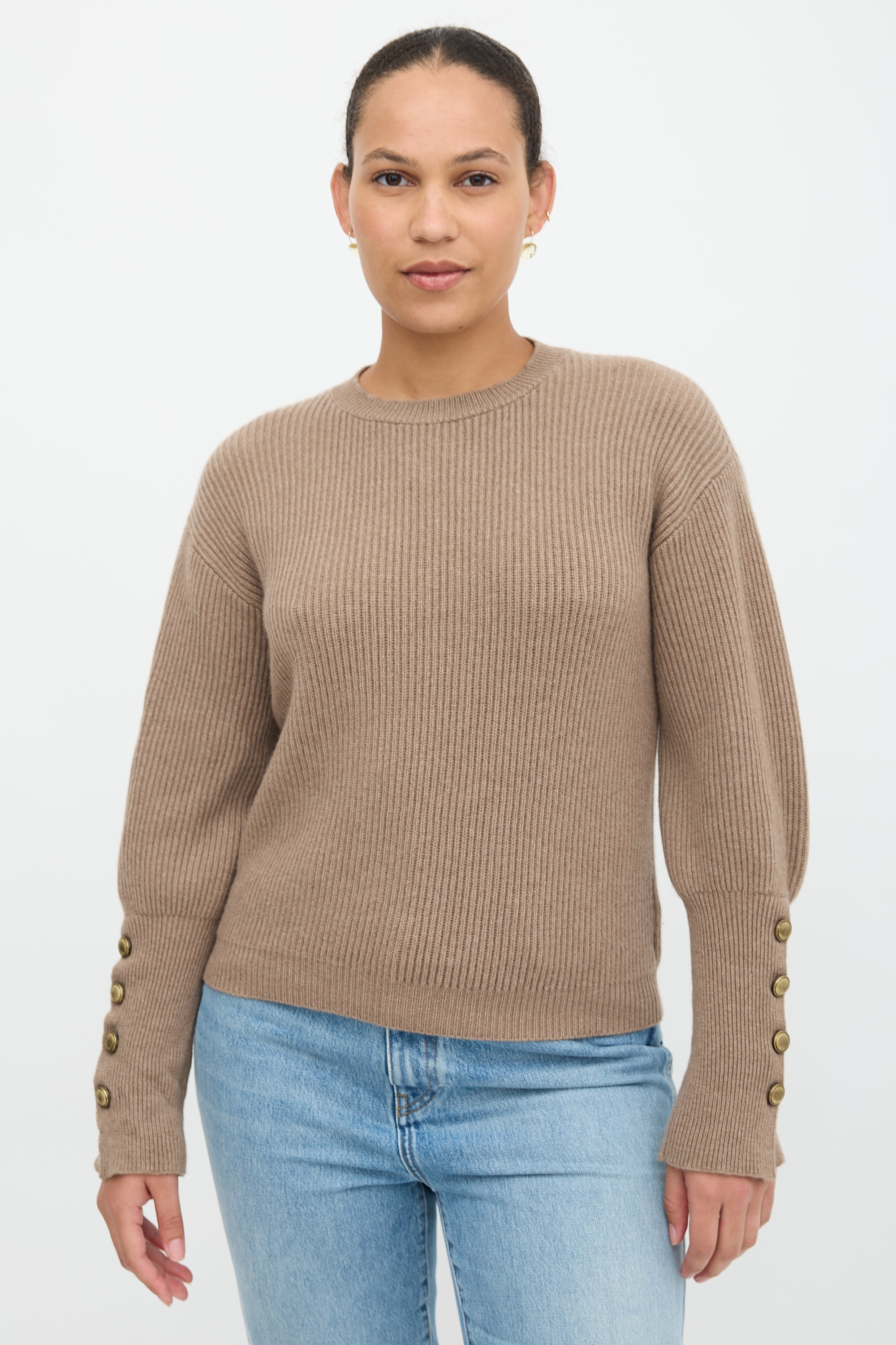 Brunello Cucinelli Rib Knit Cashmere Sweater