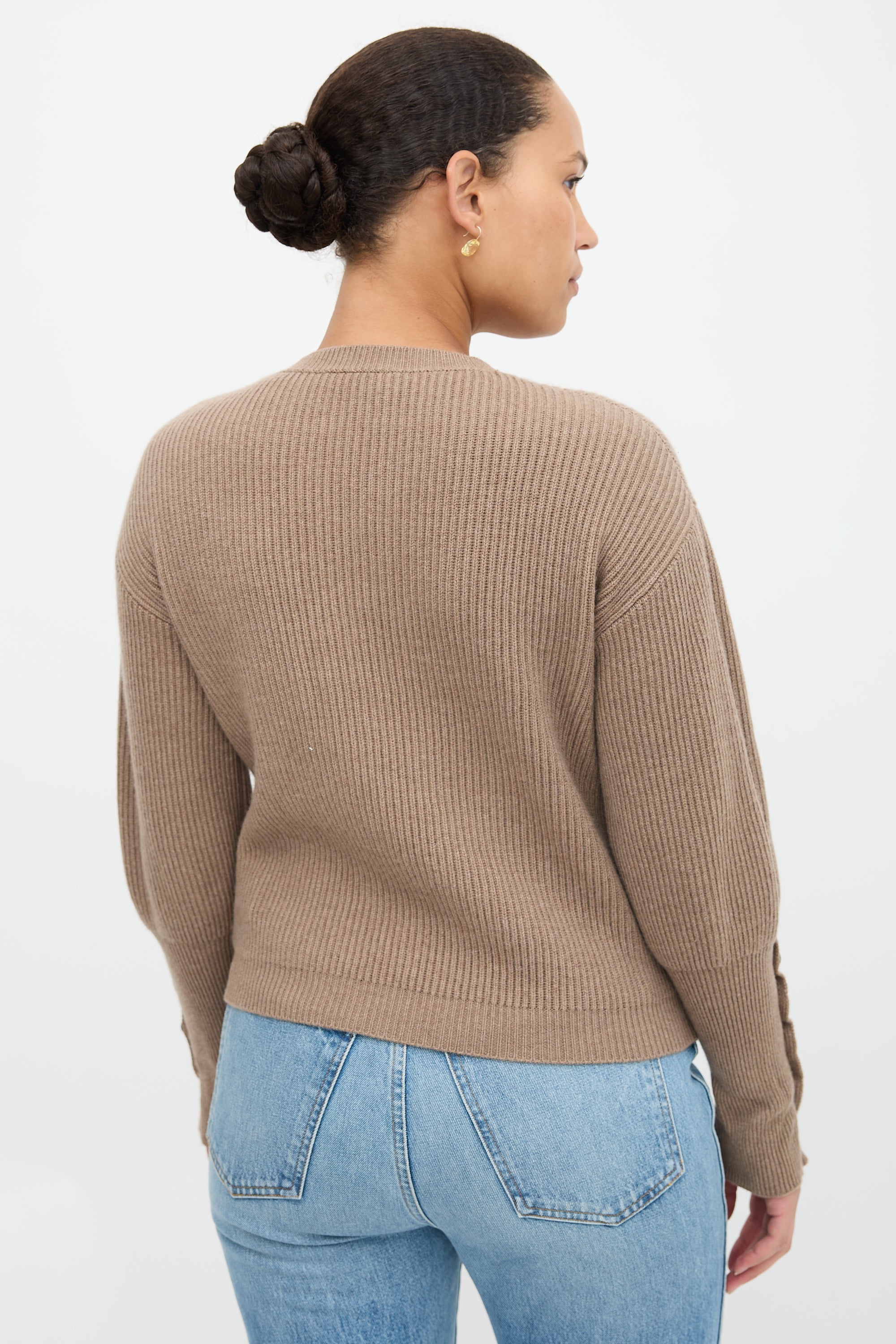 Brunello Cucinelli Rib Knit Cashmere Sweater