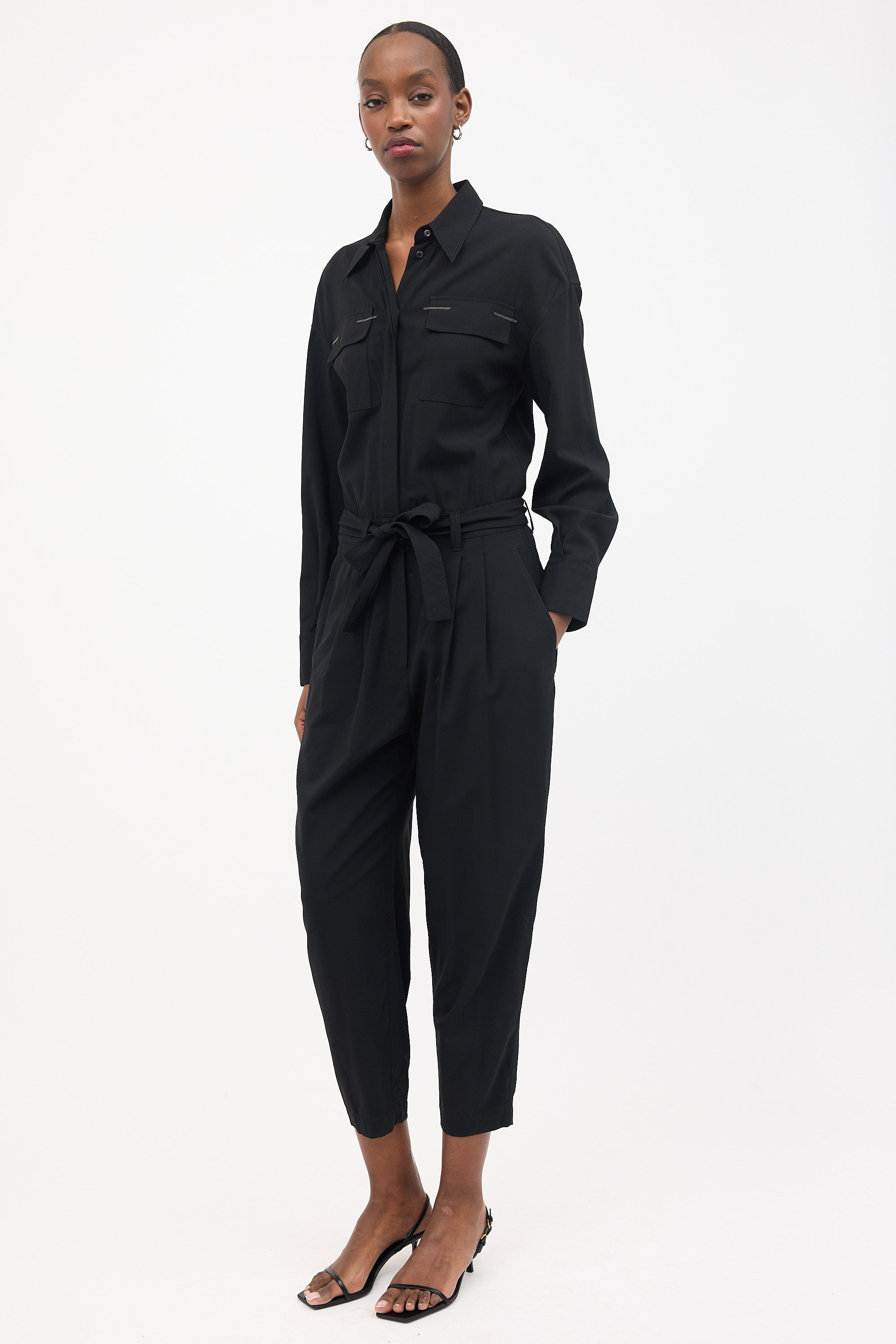 Brunello Cucinelli Wool Monili Pocket Jumpsuit