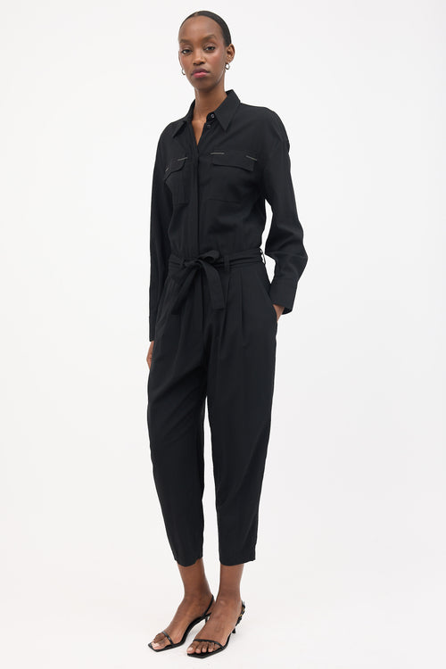 Brunello Cucinelli Wool Monili Pocket Jumpsuit