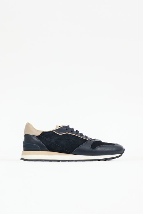 Brunello Cucinelli Suede & Leather Sneaker