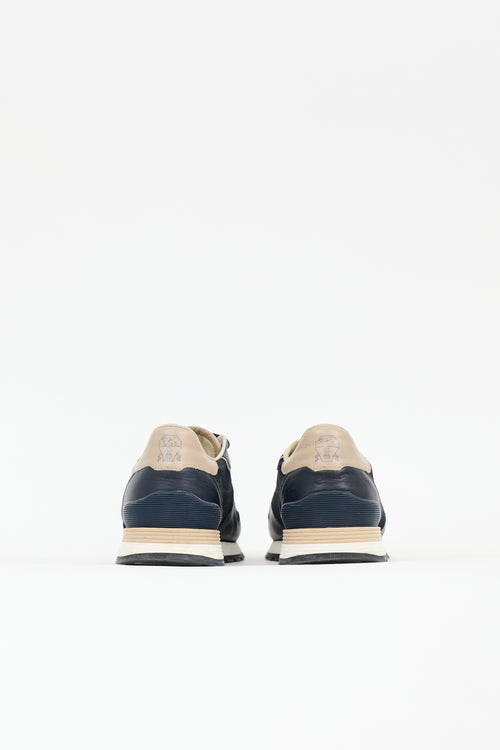 Brunello Cucinelli Suede & Leather Sneaker