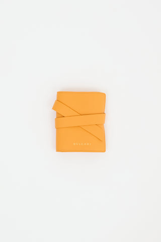 Bvlgari Orange Leather Watch Travel Case