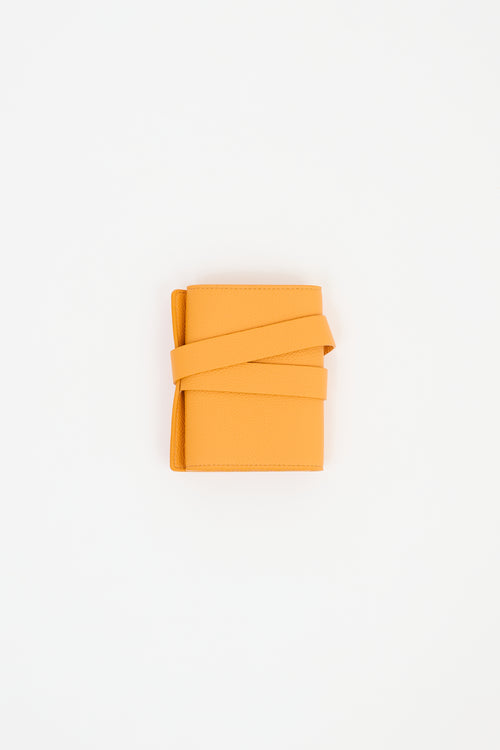 Bvlgari Orange Leather Watch Travel Case