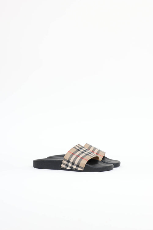 Burberry Archive Check Slide