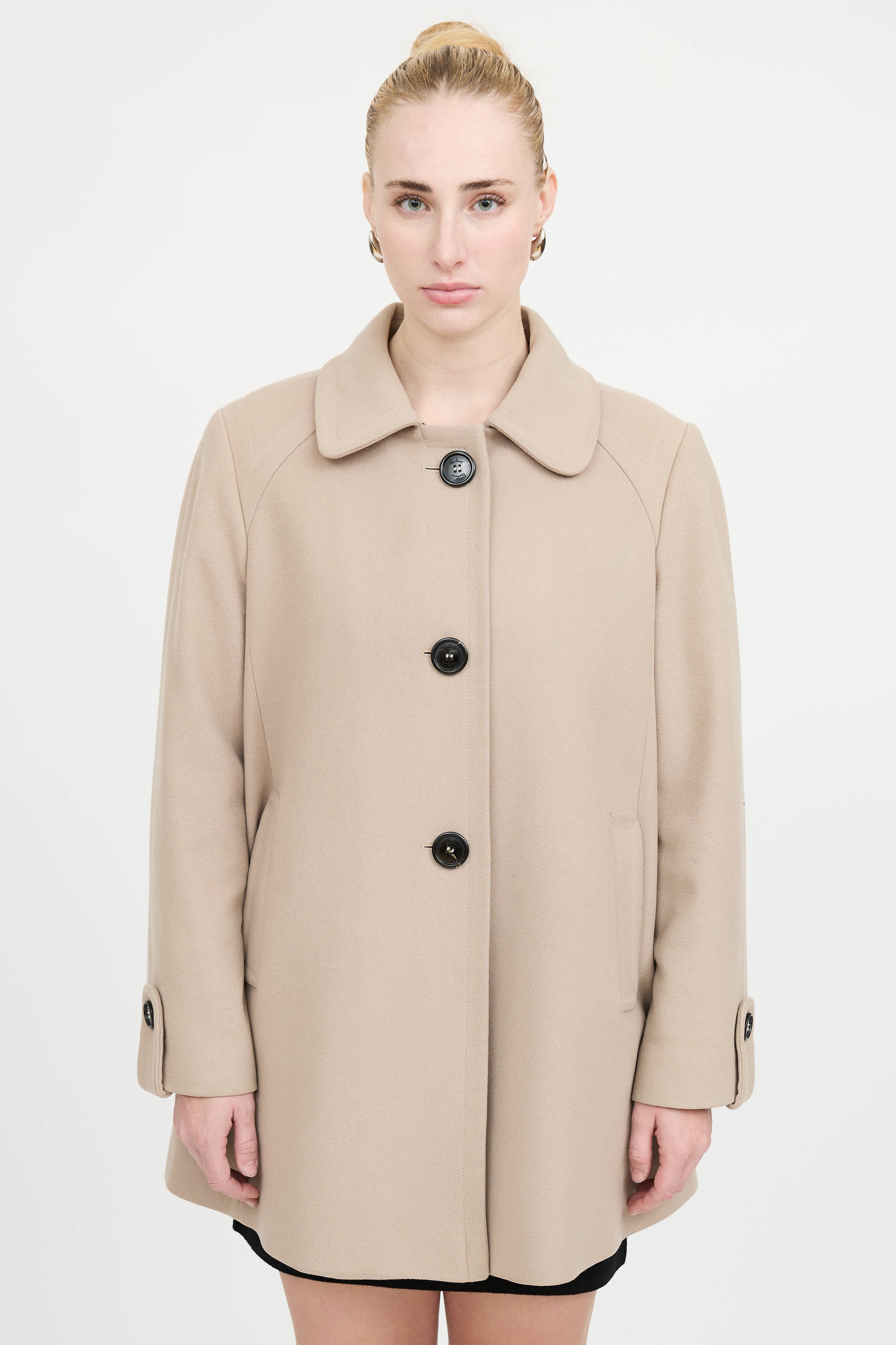 BurberryWool Button Jacket
