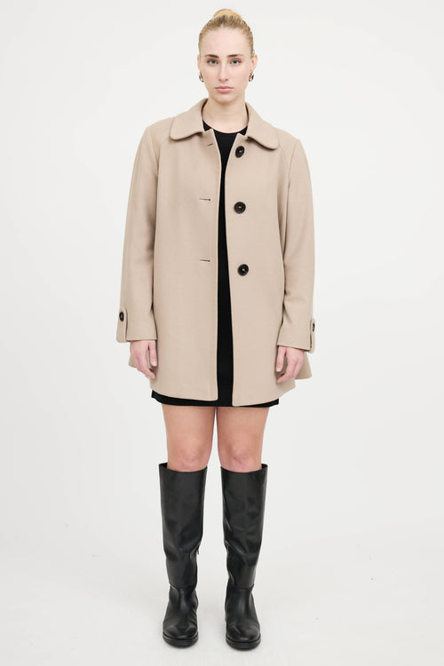 BurberryWool Button Jacket