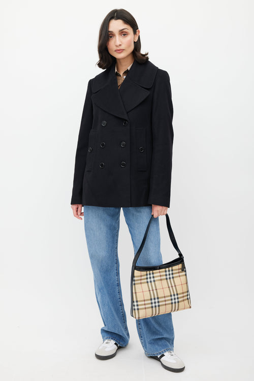 Burberry Beige & Multicolour House Check Tote
