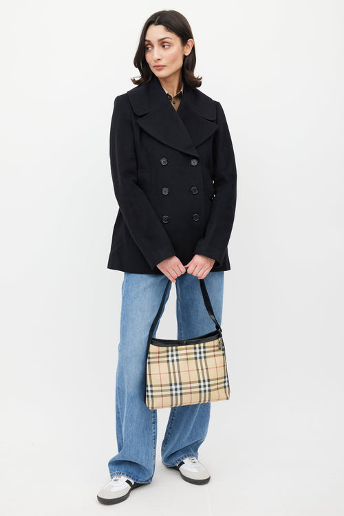 Burberry Beige & Multicolour House Check Tote