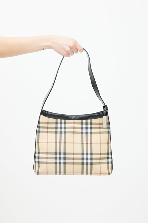 Burberry Beige & Multicolour House Check Tote