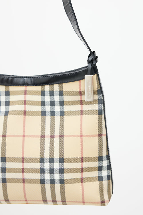 Burberry Beige & Multicolour House Check Tote