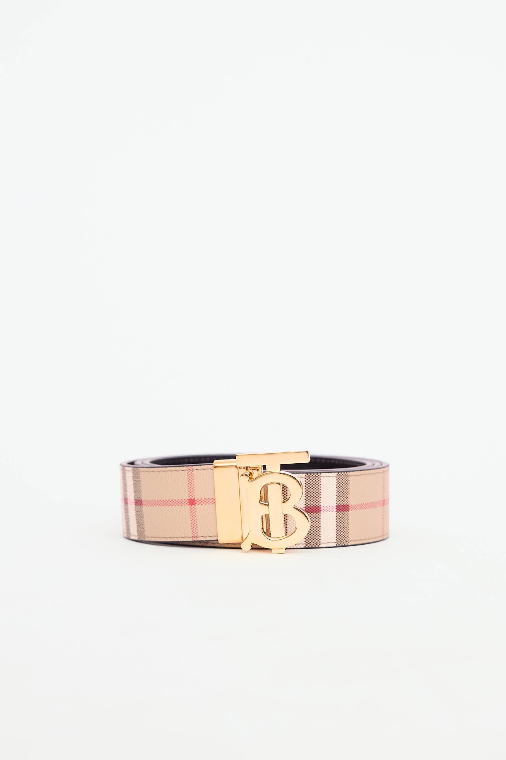 Burberry Reversible Check TB Belt
