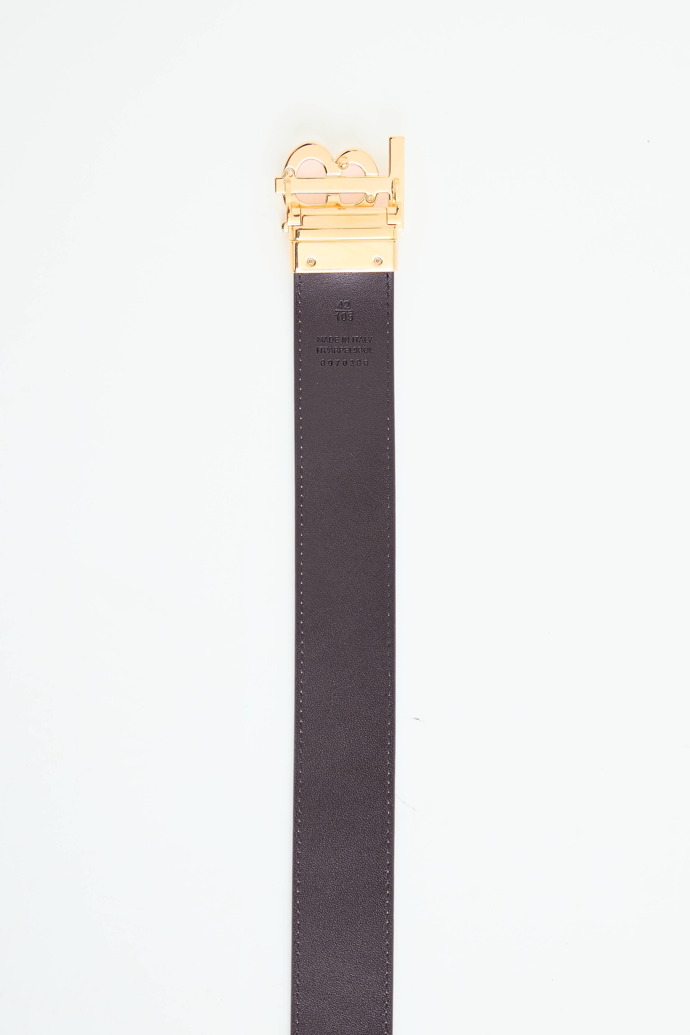 Burberry Reversible Check TB Belt