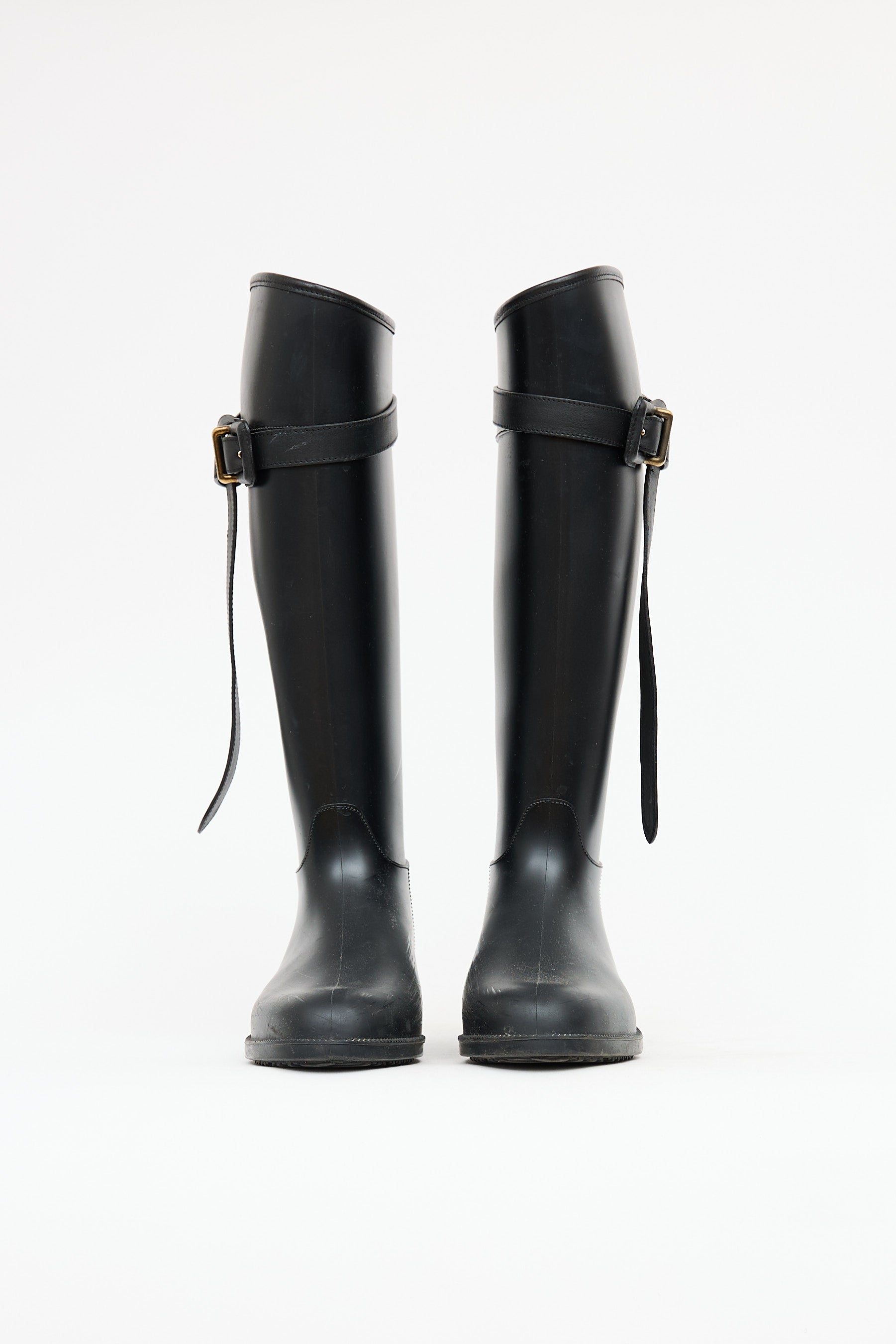 Burberry Rubber Belt Rain Boot