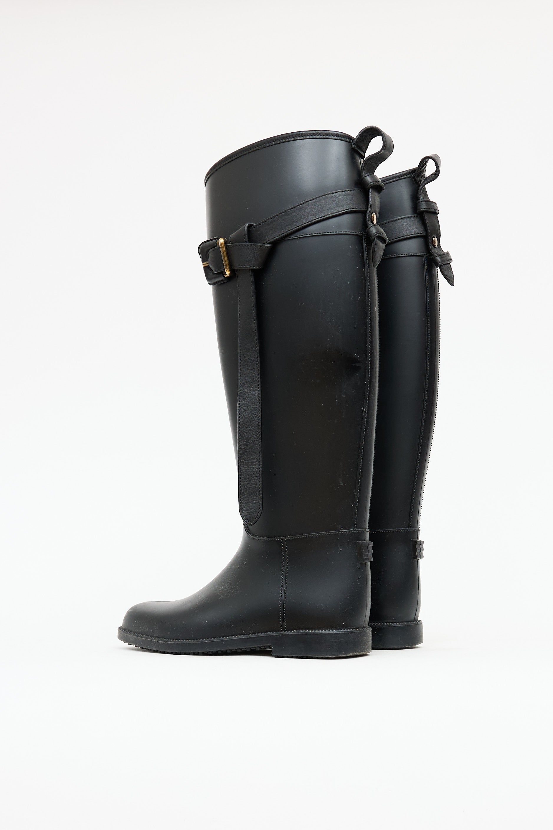 Burberry Rubber Belt Rain Boot