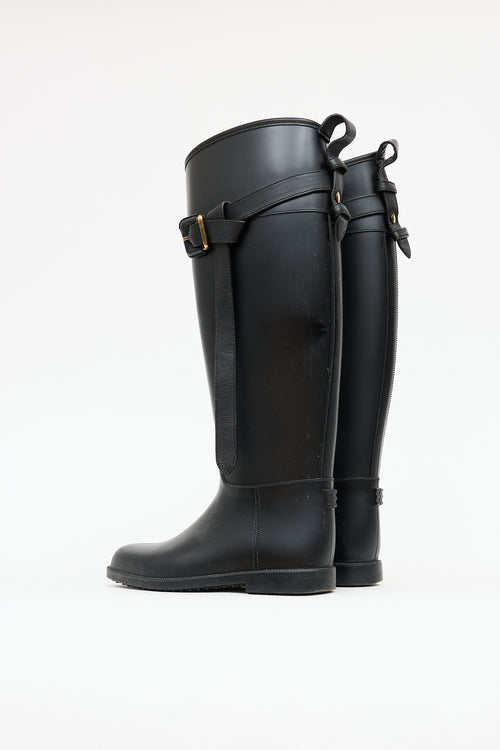 Burberry Rubber Belt Rain Boot