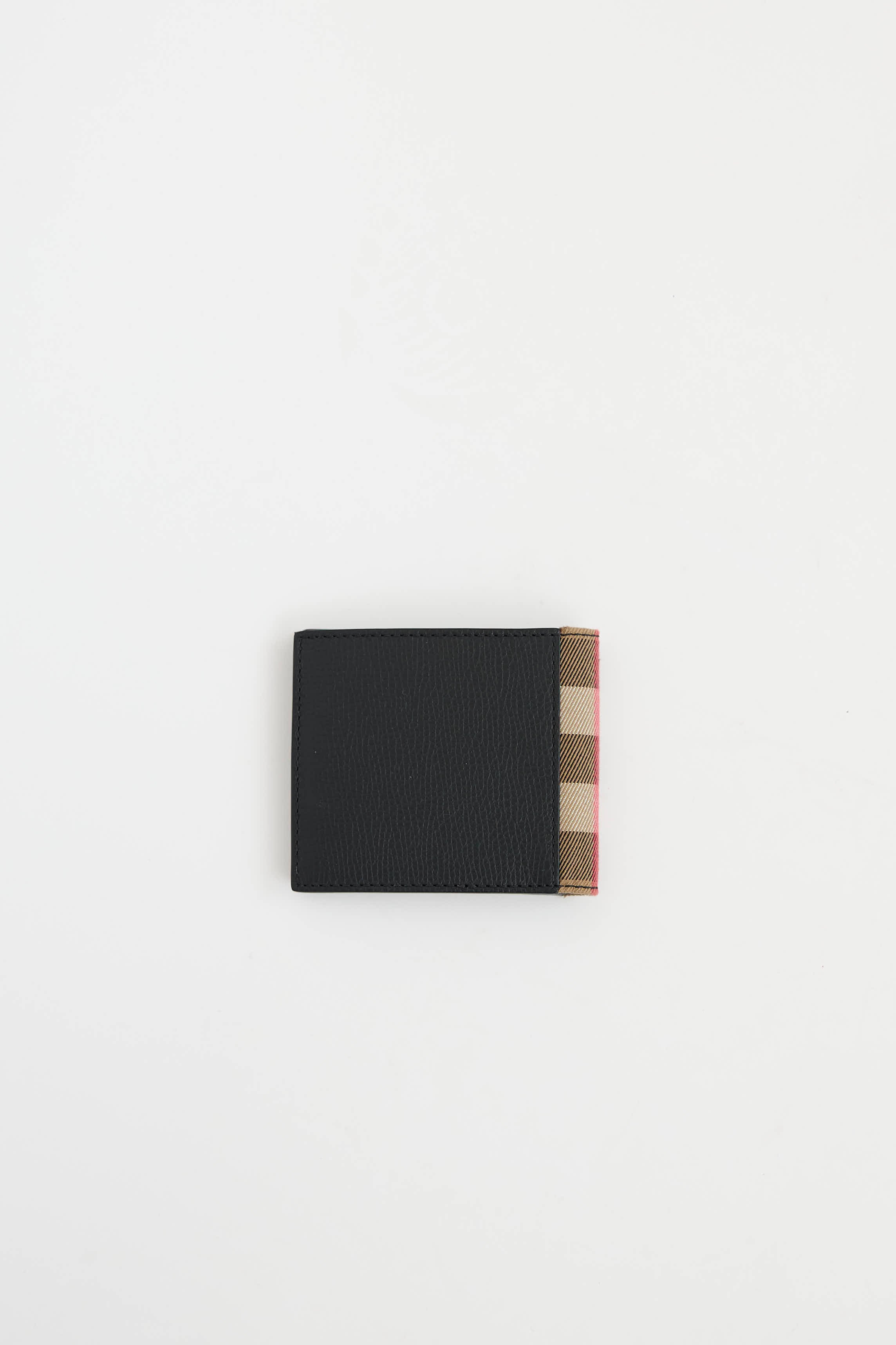 Burberry Check Leather Bifold Wallet