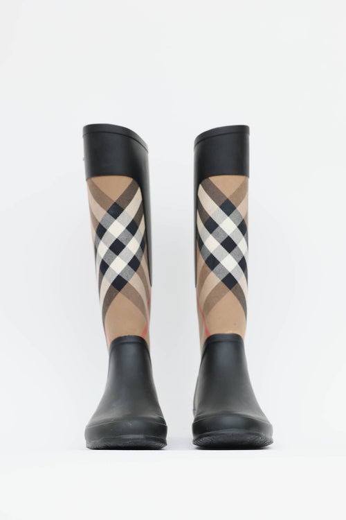 Burberry Nova Check Rain Boot
