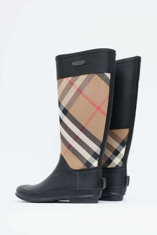 Burberry Nova Check Rain Boot