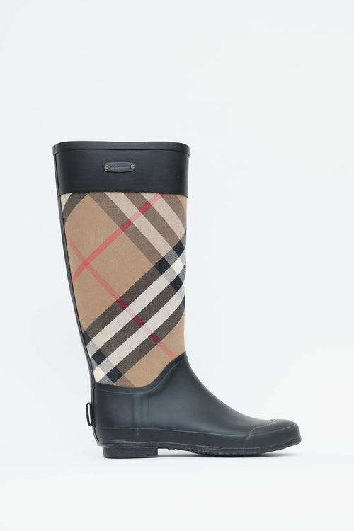 Burberry Nova Check Rain Boot