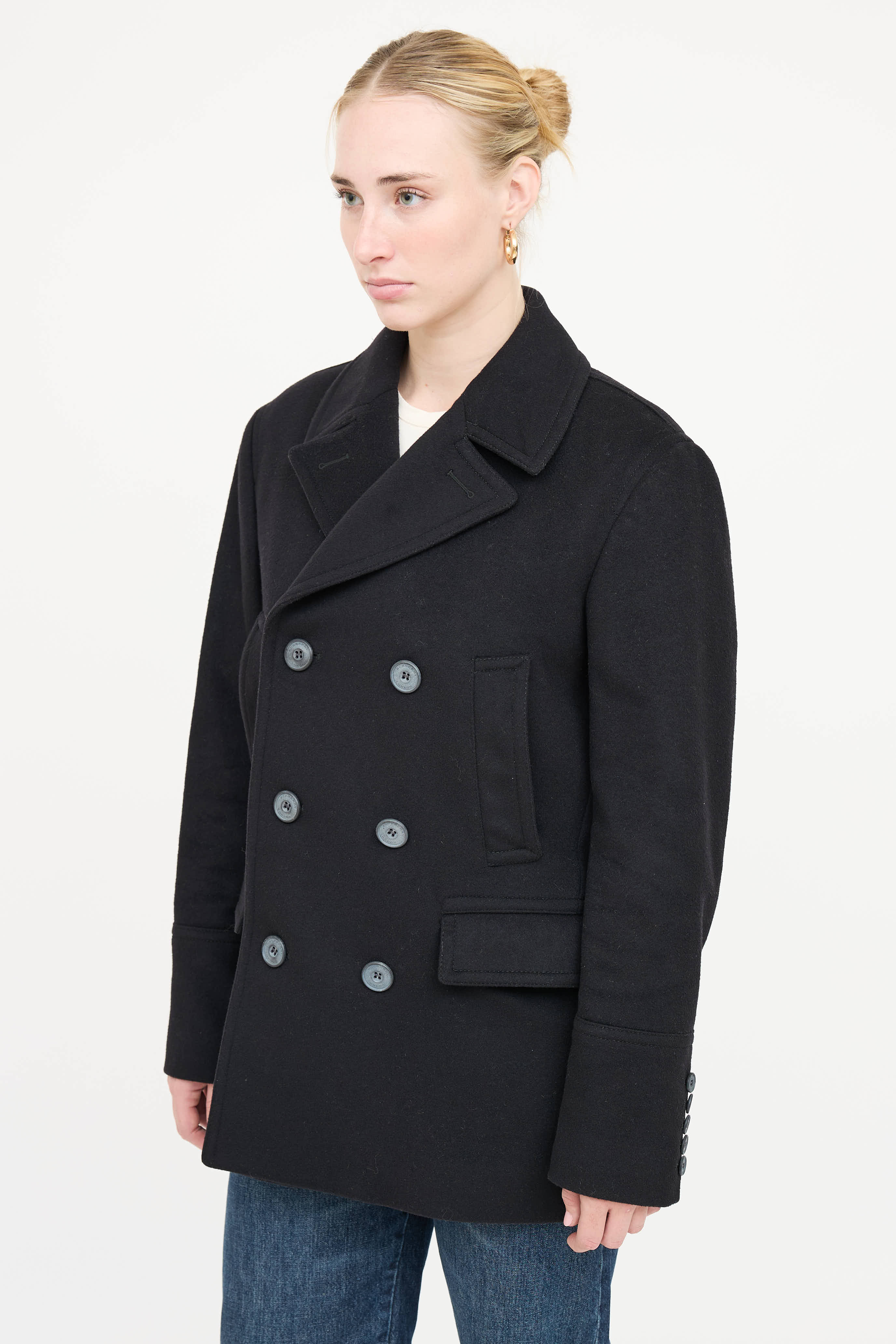 Burberry Wool Double Breasted Jacket