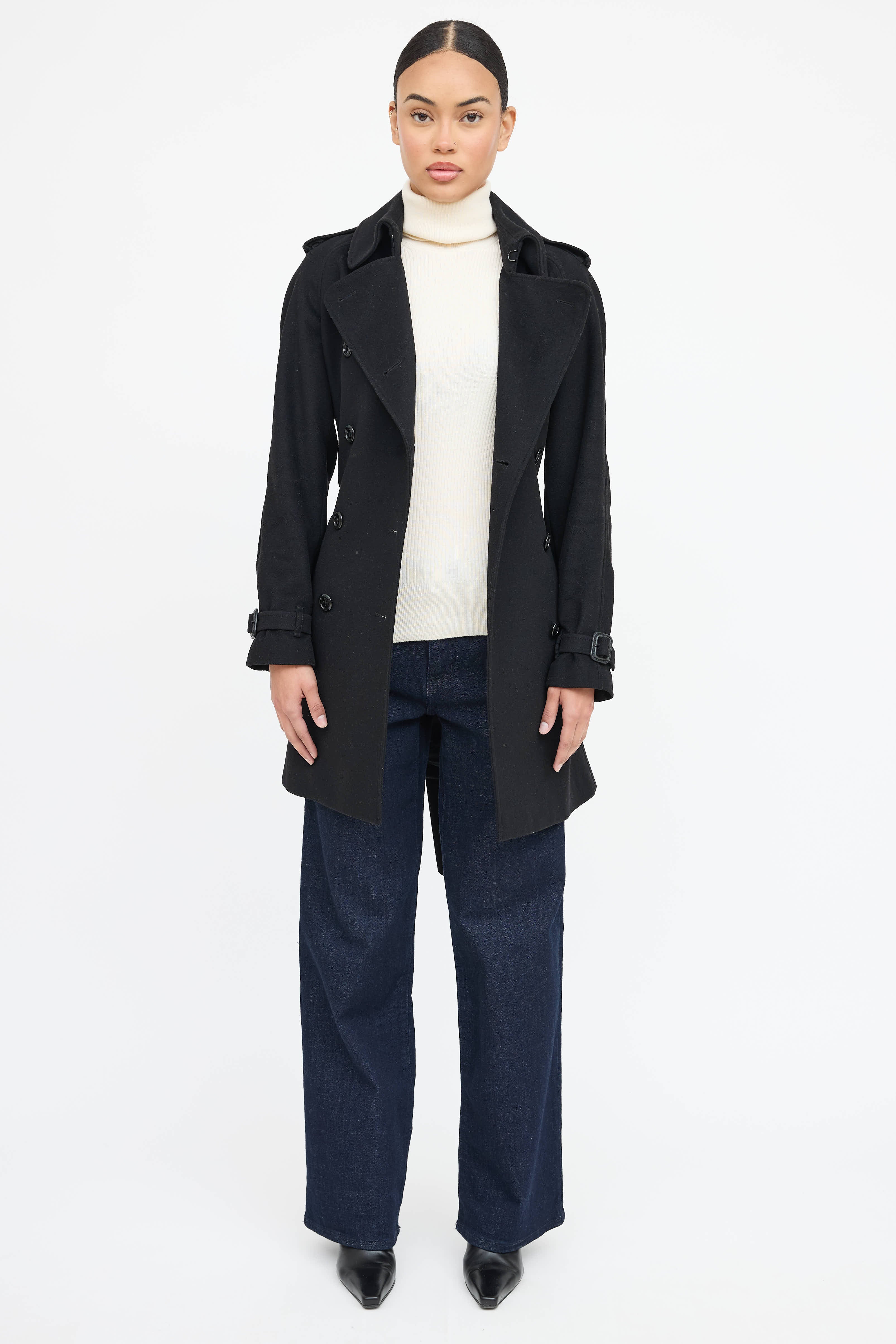 Burberry Wool Double Breasted  Coat