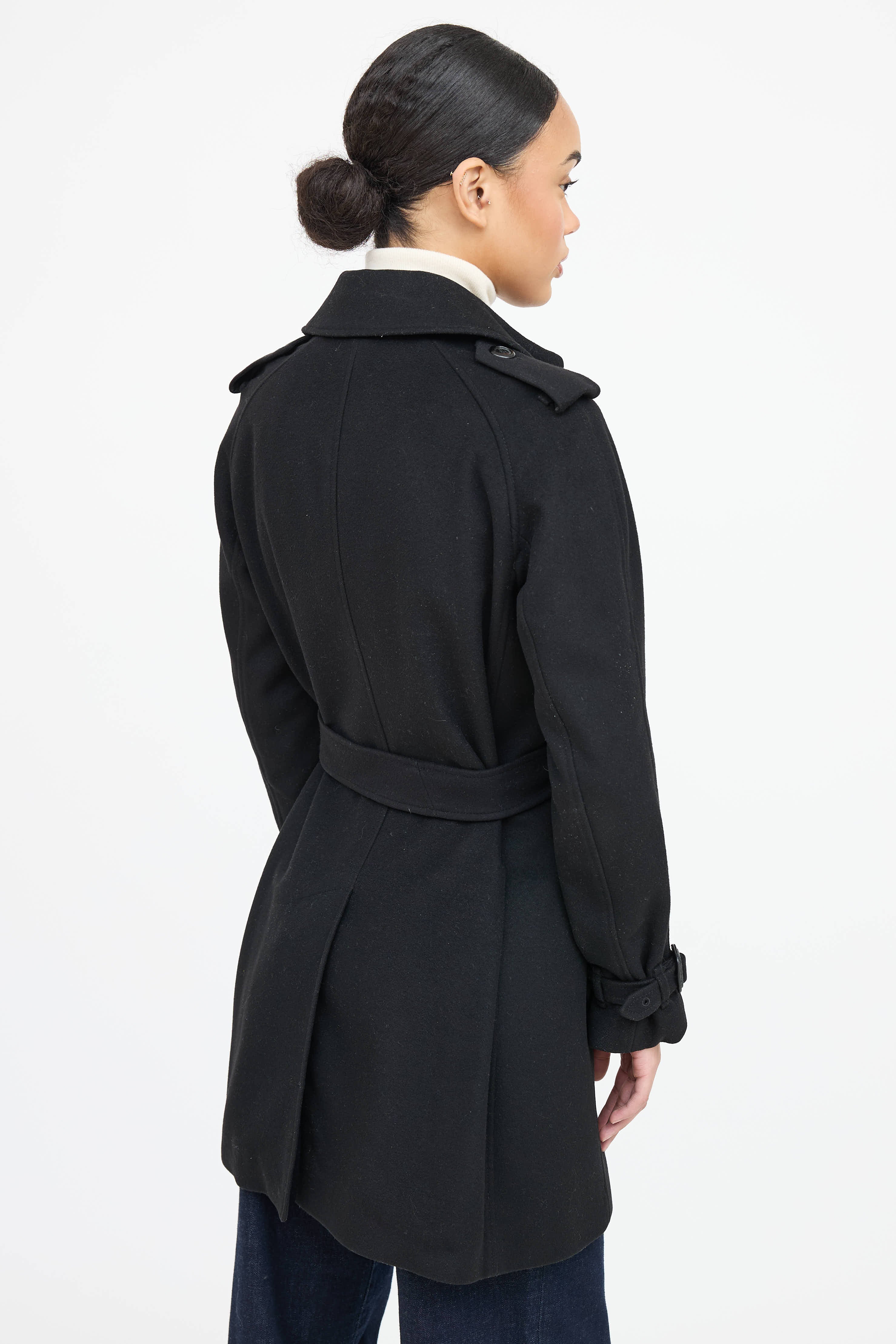 Burberry Wool Double Breasted  Coat