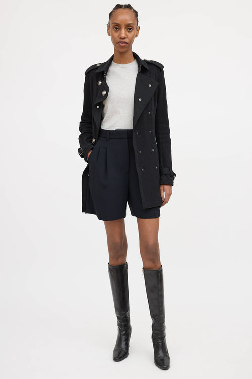 Burberry Knit Trench Coat