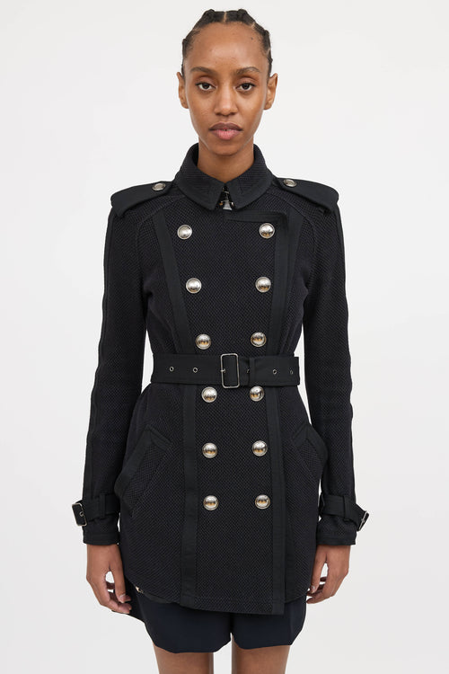 Burberry Knit Trench Coat