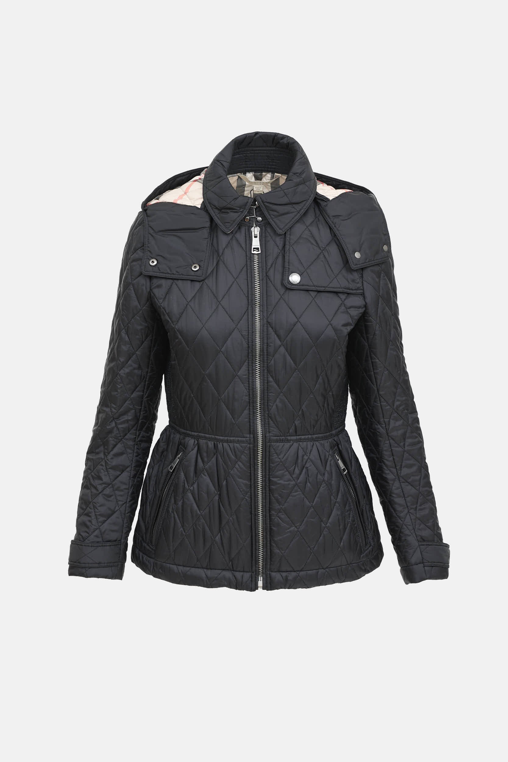 Burberry Quilted Hooded Coat
