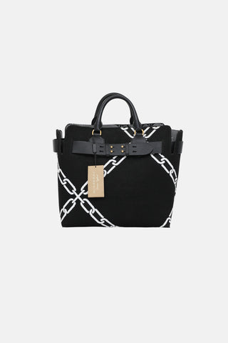 Burberry Woven Belt Tote Bag