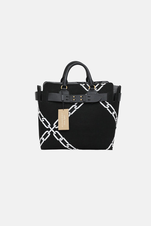 Burberry Woven Belt Tote Bag