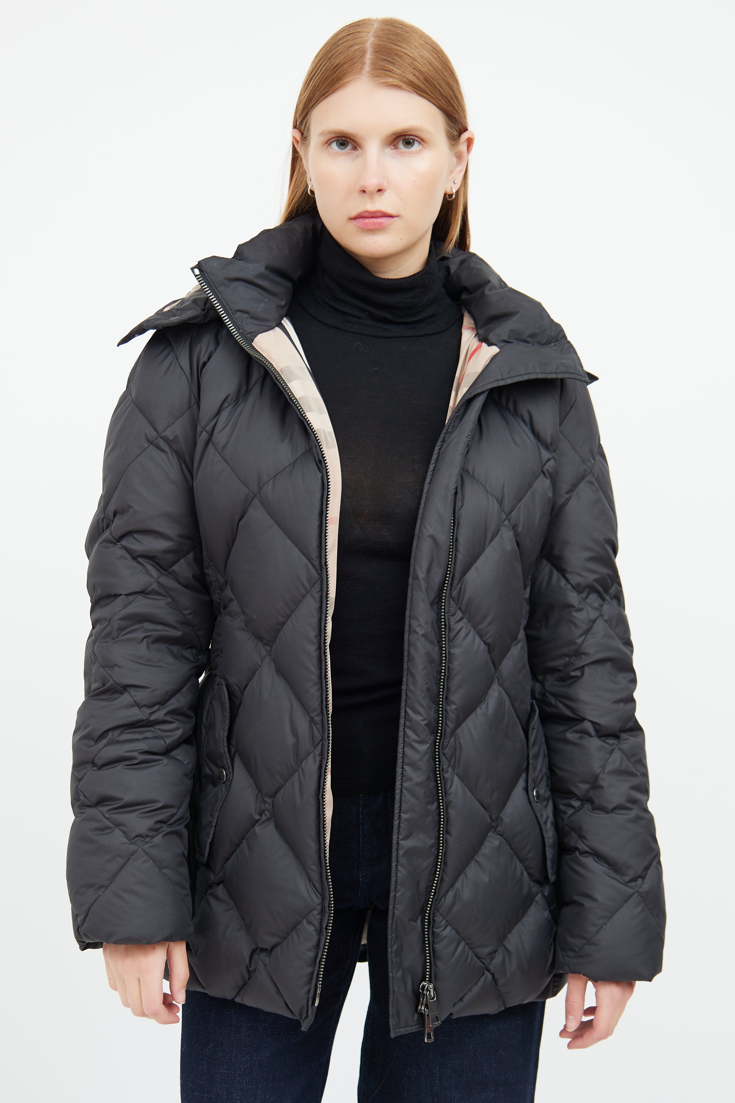 Black Down Puffer Jacket