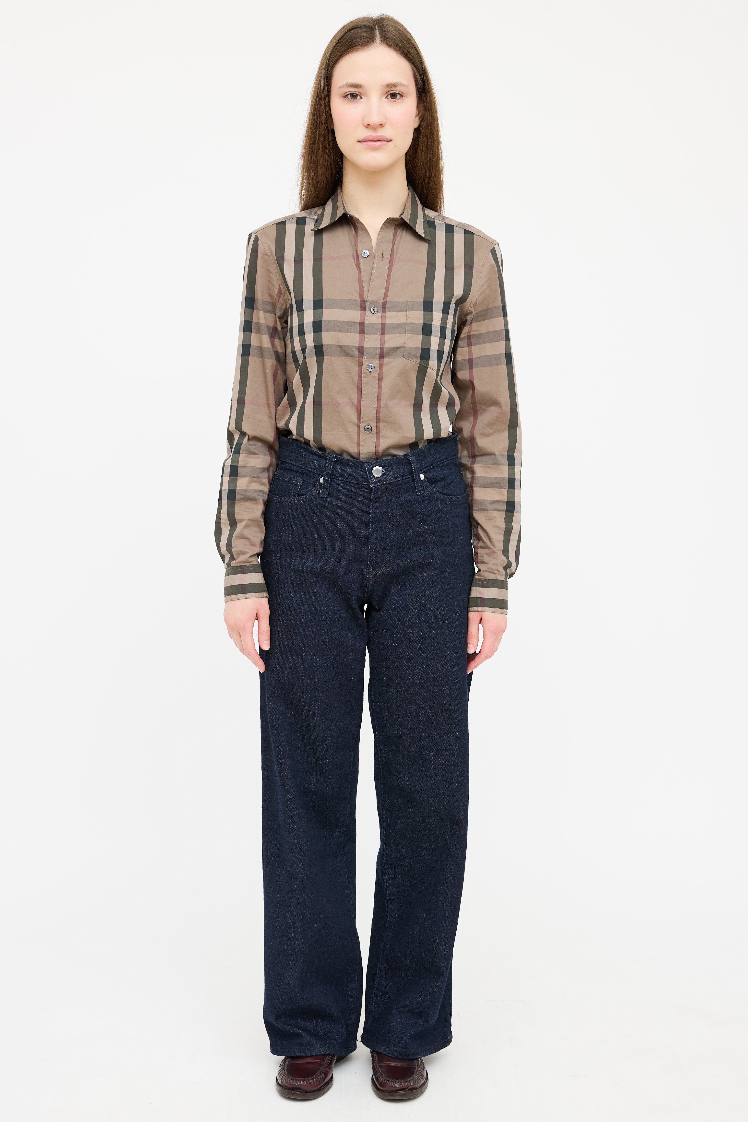 Burberry Brown & Black Nova Check Shirt